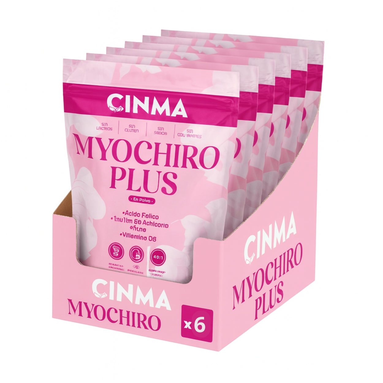 |𝐏𝐚𝐜𝐤 𝟔 𝐮𝐧𝐝| Myo D-chiro Inositol 40:1 Myochiro Plus Cinma